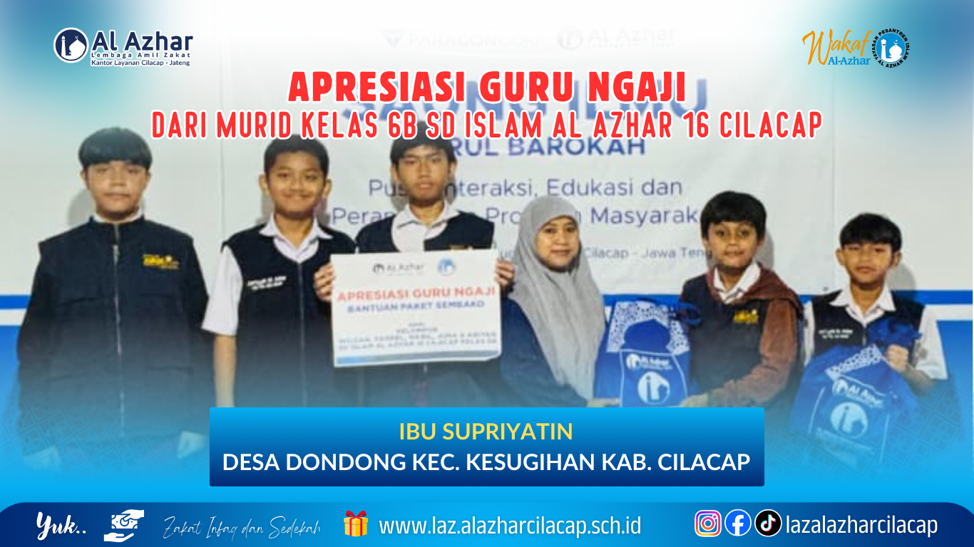 Apresiasi Guru Ngaji dari Murid SD Kelas 6B