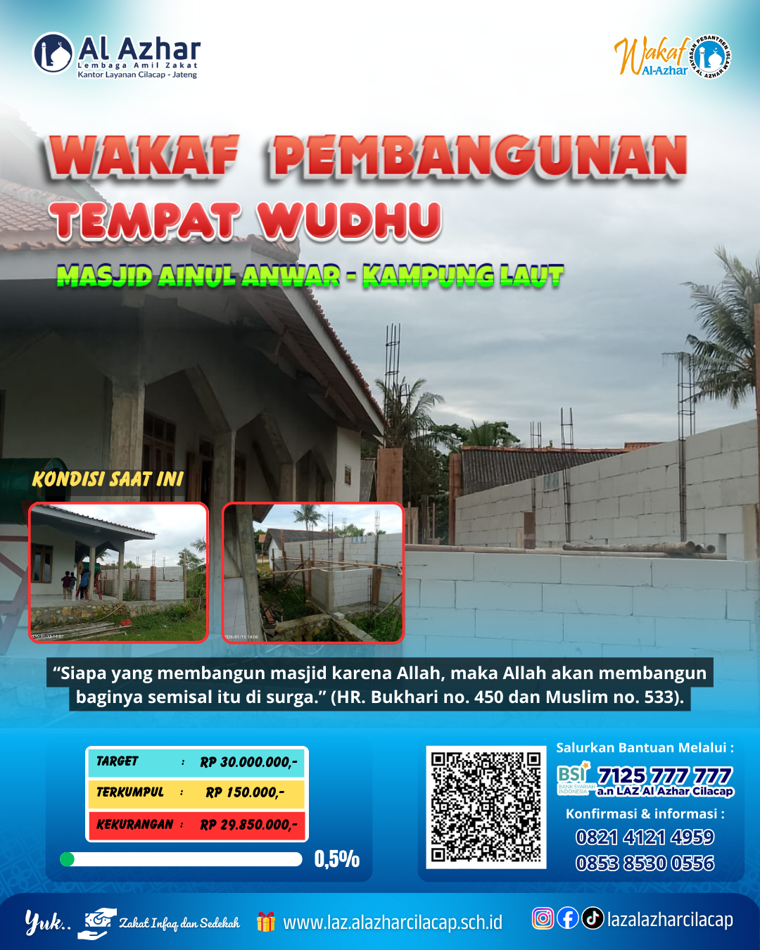Wakaf Pembangunan Tempat Wudhu